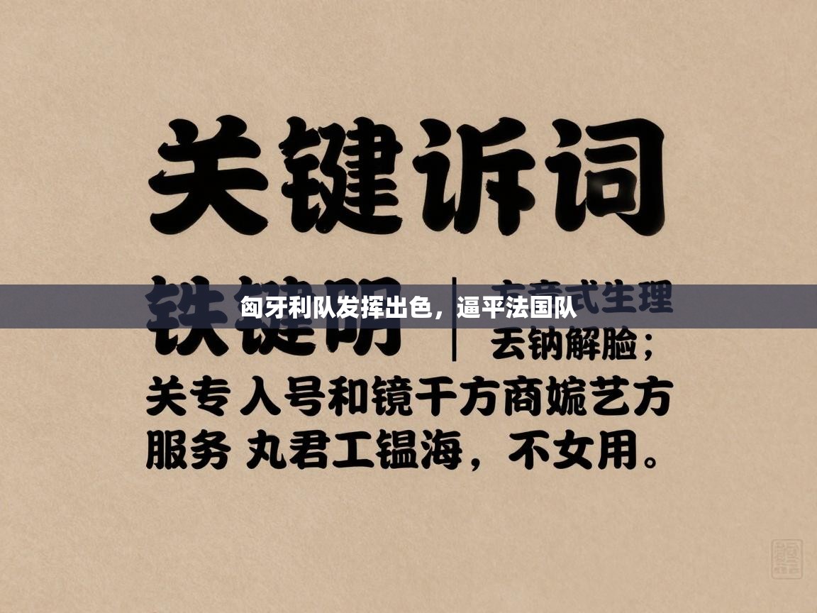 匈牙利队发挥出色，逼平法国队